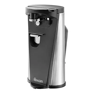 Swan SP20110N 3-in-1 Hands Free Can Tin, Including Knife Sharpener and Bottle Opener, stainless 