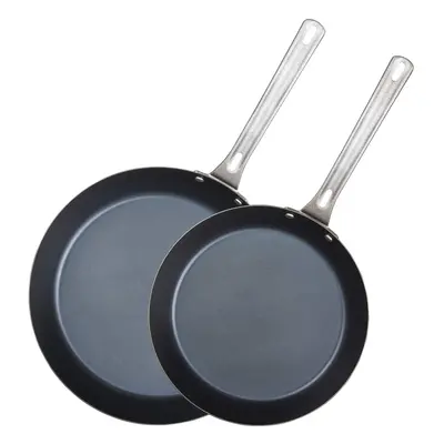 Viking 40341-1182-1012 Non Stick Frying Pans, Blue Carbon Steel Kitchen Cookware, and Inch Skill