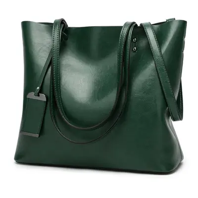 (green) Elegant Women Leather Handbag Versatile Tote Shoulder And Crossbody Bag