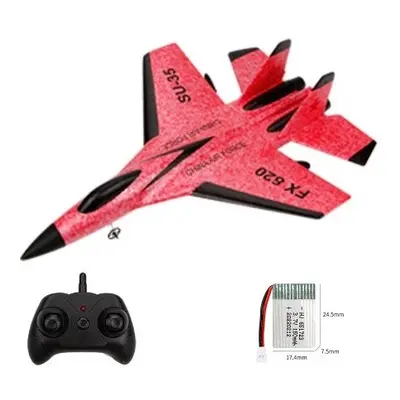 (1B Red) RC Plane SU35 2.4G With LED Lights Aircraft Remote Control Flying Model Glider Airplane