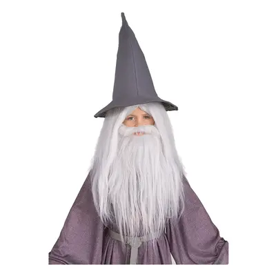 Lord Of The Rings Gandalf Beard And Set Wig White One Size