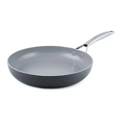 GreenPan Paris Pro Hard Anodized Healthy Ceramic Nonstick, Frying Pan/Skillet, 12", Gray