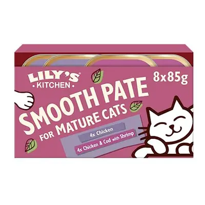 Lily's Kitchen Smooth Pat? Selection Grain Free Chicken and Chicken with Cod for Mature Cats (32