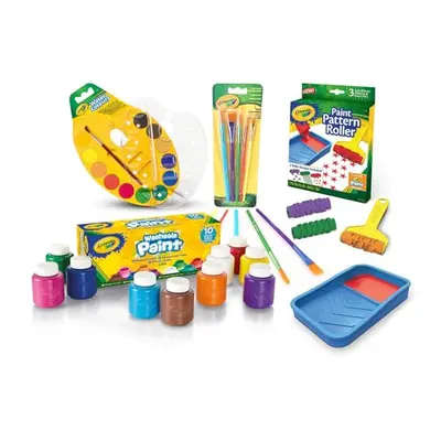 CRAYOLA Paint extravaganza Activity Set, Art& Craft Value, Home and Back to School Painting Supp