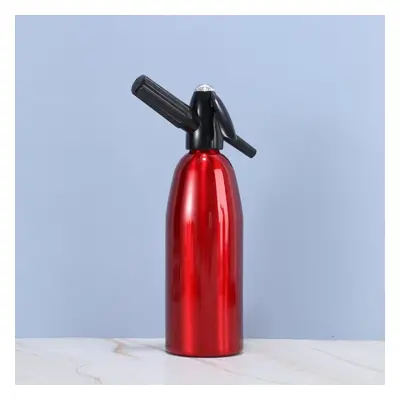 (red, 1000ml) Manual 1l Soda Siphon Co2 Dispenser Water Bubble Generator Cool Drink Cocktail Sod