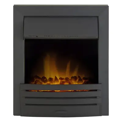 Adam Eclipse Electric Fire in Black with Remote Control