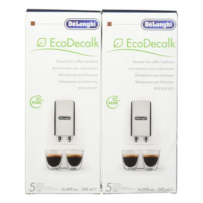 DeLonghi Eco Descaling Solution 16.9 Fl Oz Pack of White