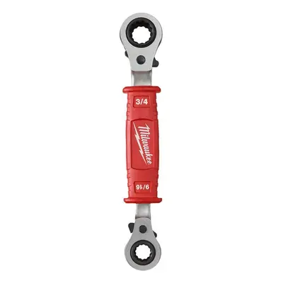 MILWAUKEE Linemans 4-in-1 Insulated Ratcheting Box Wrench 48-22-9212