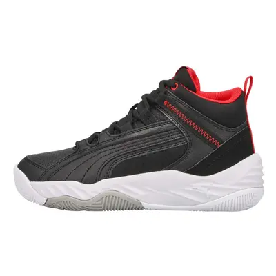 PUMA Boys' Rebound Future Evo Fashion Sneaker Black/Red Medium US