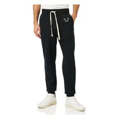 True Religion Mens Classic Logo Jogger Sweatpant Black