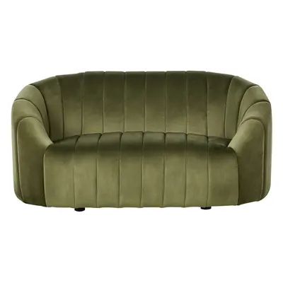 2 Seater Velvet Sofa Dark Green MALUNG