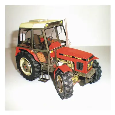 1:32 Czech Zetor Tractor Card Model Building Sets Manual DIY Agricultural Machinery Car Model