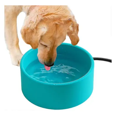 3.2l Large Heated Water Bowl for Outdoor, 30w Thermostatic Control Heating Pet Bowl with 6.6ft(E