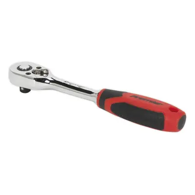 Pear-Head Ratchet Wrench - 1/4" Sq Drive - Flip Reverse - 48-Tooth Ratchet