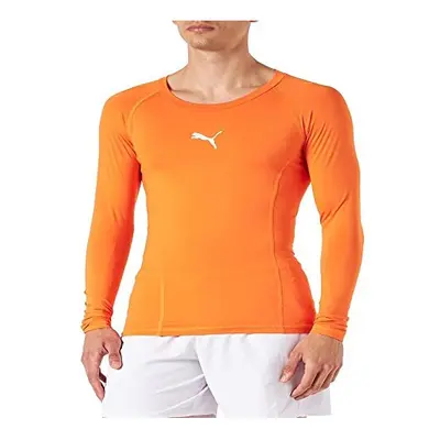 Men Liga Baselayer Tee Long Sleeve Functional Underwear Golden Poppy Small