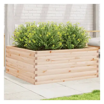 vidaXL Garden Planter 110x110x46 cm Solid Wood Pine