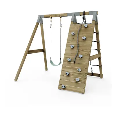 Premium Single Swing with Up and Over Wall - Flex Mint Green