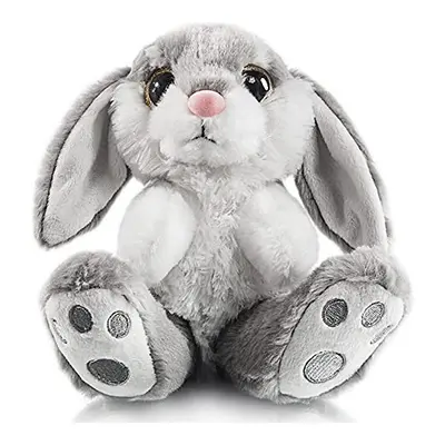 85 Easter Bunny Plush Rabbit Floppy Ear Sitting Bunny Stuffed Animal Gray Easter Gifts for Babie