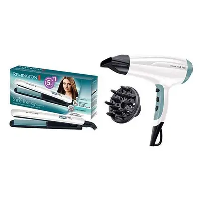 (Standard Hair Dryer And Hair Straightener) Shine Therapy Advanced Ceramic Hair Straighteners wi