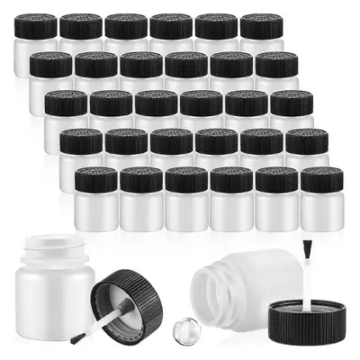 60 Pieces Touch Up Paint Bottles Ml Empty Touch Up Paint Container with Brush & Mixing Ball for 