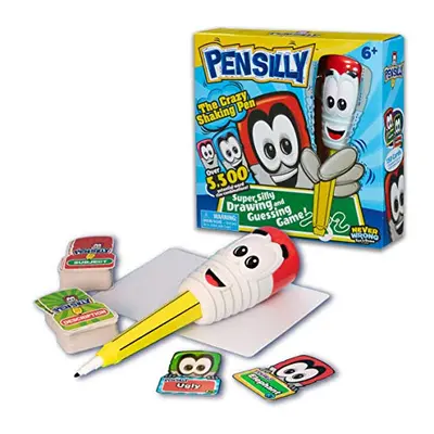 Pensilly drawing game, silly drawing game, wobbly pen, guess the drawing, frantic fast paced gam