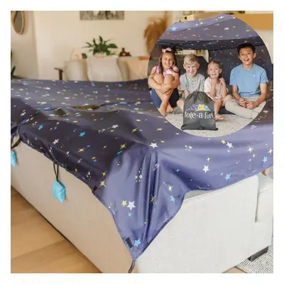 TOTEAFORT Starry Original Blanket Fort Building Kit for Kids Ages 8-12 Portable Playhouse Play T