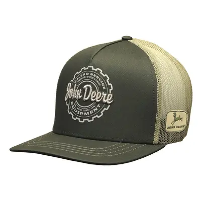 John Deere Brand Sales and Service Equipment Snapback Hat Olive