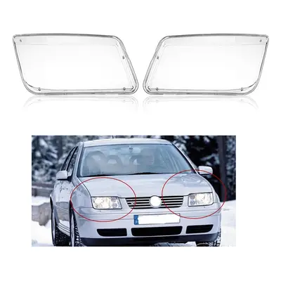 NEW REPLACEMENT PLASTIC HEADLIGHT LENSES COVER FOR VW JETTA BORA MK4 LEFT