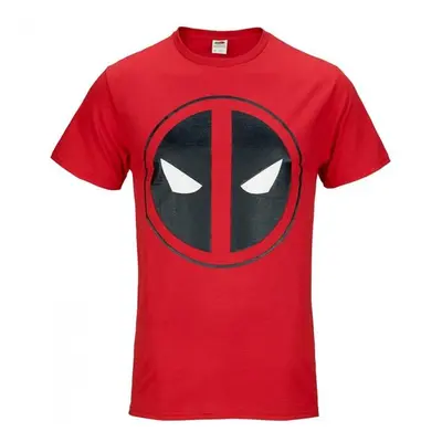 Deadpool 874589-large Classic Logo T-Shirt for Mens, Red - Large