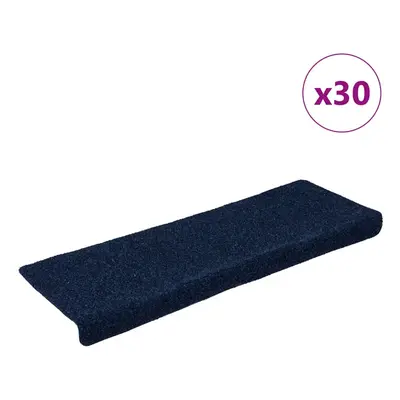 (navy, pcs) vidaXL Stair Mats Carpet Stair Treads Decor Stair Step Protector Needle Punch