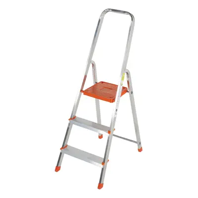 0.6m Lightweight Aluminium Platform Step Ladders Tread Anti Slip DIY Steps