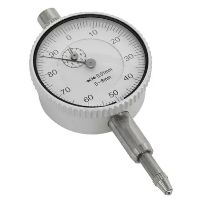 Metric Dial Gauge Indicator - 8mm Travel - 41mm Dial - Rotating Bezel - Compact