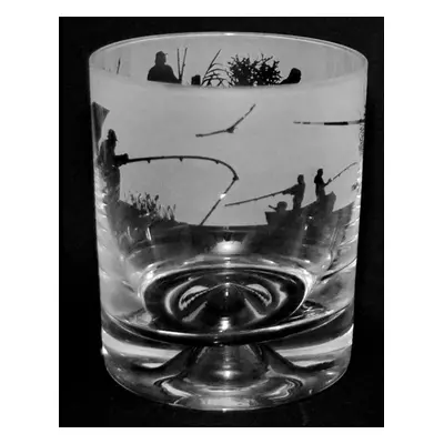 Animo Glass Fishing Scene Whisky Tumbler