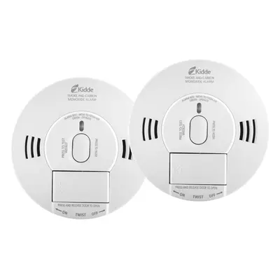 (2) Kidde 10SCO Combination Year Life Carbon Monoxide and Smoke Alarm Twin Pack