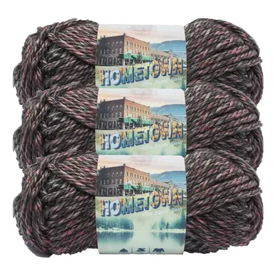 Lion Brand Yarn Hometown Yarn Bulky Yarn Yarn for Knitting and Crocheting 3Pack Salem Creek