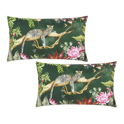 Pack of Leopard Outdoor Cushion | Waterproof Garden Scatter Cushion - 47x27cm