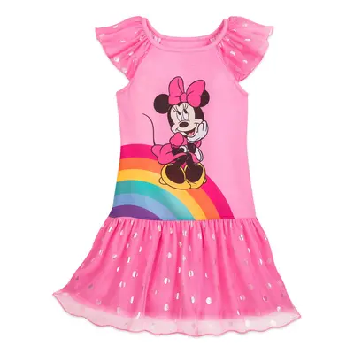 Disney Minnie Mouse Deluxe Nightshirt for Girls- Size Multicolored