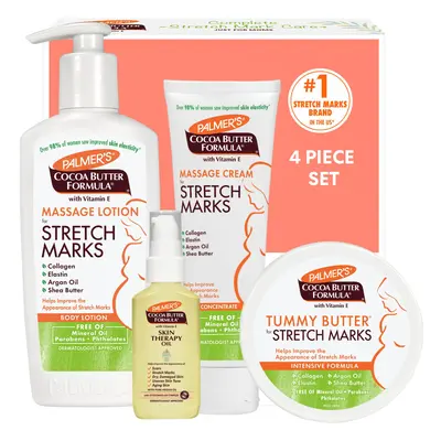 Palmer's Cocoa Butter Formula Pregnancy Skin Care Kit for Stretch Marks and Scars Dermatologist 