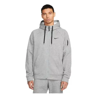 Nike Therma Men's Therma-FIT Full-Zip Fitness Top DQ4830-063 Dark Grey Heather/Particle Grey/Bla