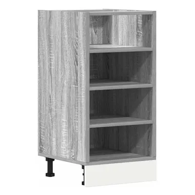 (grey sonoma, pcs piece) vidaXL Kitchen Cabinet Home Storage Shelf Organiser Cupboard Engineered