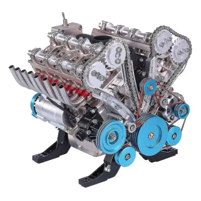 Adult Resin Ornament Mini Inline Eight Cylinder Engine Model Kit Toy_ok