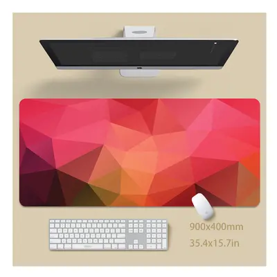 (Triangle SS (12), 900x400x4mm) Minimalist Large Desk Pads Big Computer Mousepads Gaming Mousepa