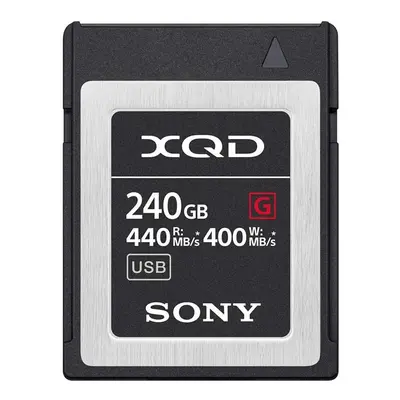 Sony 240GB (256GB pre format) 5x TOUGH XQD Flash Memory Card - High Speed G Series (Read 440MB/s