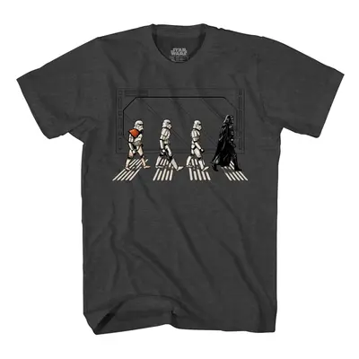 STAR WARS Death Star Road Stormtrooper Crossing T-shirt (Medium Charc