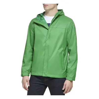 Tommy Hilfiger Mens Lightweight Breathable Waterproof Hooded Jacket Marine Green Small