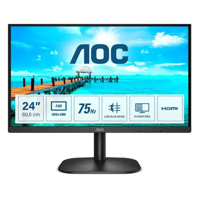 AOC B2 24B2XHM2 computer monitor 60.5 cm (23.8") x pixels Full HD LCD Black