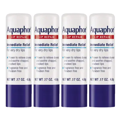 Aquaphor Lip Repair Stick Soothes Dry Chapped Lips Ounce Pack of