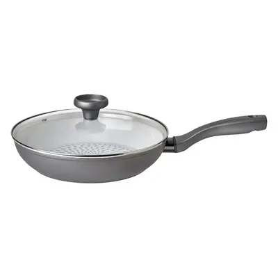 (28cm, Frying pan with lid) Ceramic Non-Stick Frying Pan with Lid 28cm Non-Toxic Frying Pan Indu