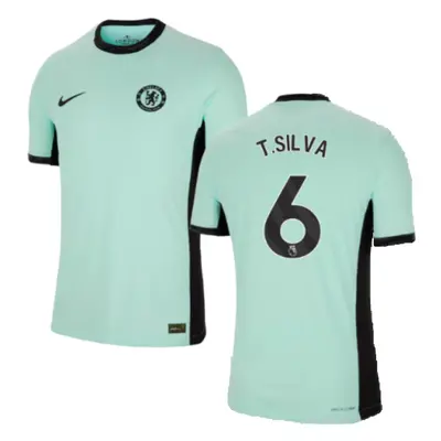 (XS) Chelsea Third Authentic Shirt (T.SILVA 6)