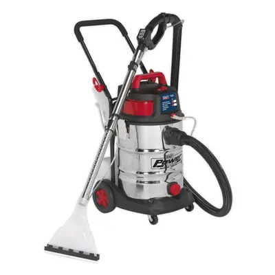 1500W Wet & Dry Valeting Machine - 30L Stainless Steel Drum - Detergent Tank